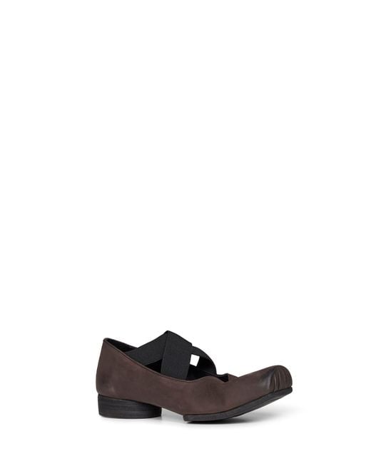 Uma Wang White Leather Ballet Flats