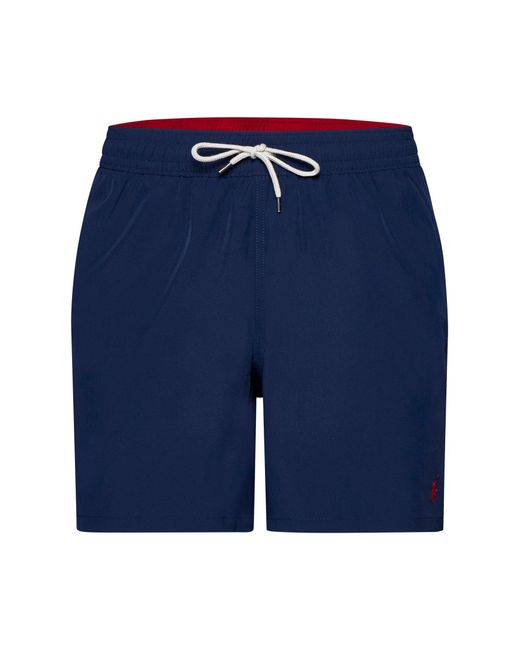 Polo Ralph Lauren Blue Logo Swim Shorts for men