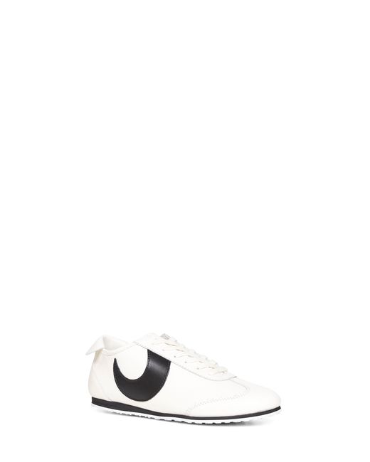 MARINE SERRE White Matte Leather Ms Astra Sneakers