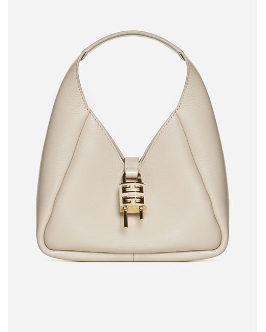 Givenchy Natural G-hobo Mini Leather Bag