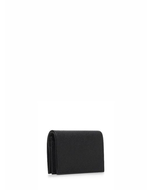 Prada White Saffiano Small Wallet