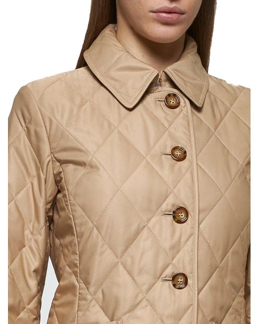 Burberry Natural Nylon Quilted Jacket