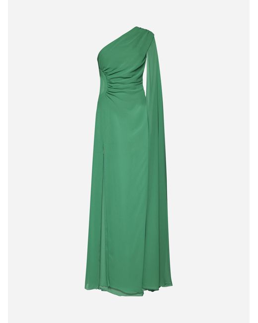 Blanca Vita Green Afelandra One-shoulder Dress