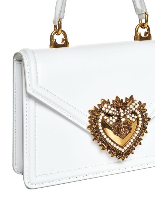 Borsa Devotion Piccola di Dolce & Gabbana in White