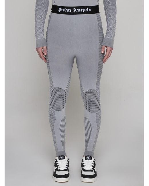 Palm Angels Gray Trousers for men