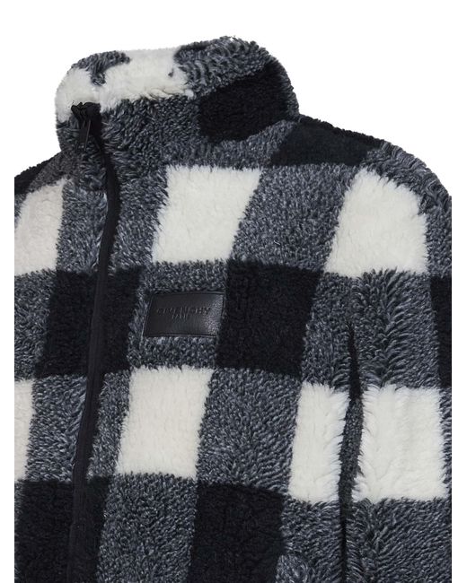 Givenchy Black And Plaid Fleece Blouson for men