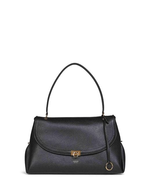 Ferragamo Black Sofia 2026 (L) Shoulder Bag
