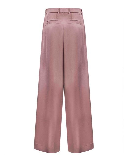 Pantaloni A Gamba Larga di Dries Van Noten in Purple