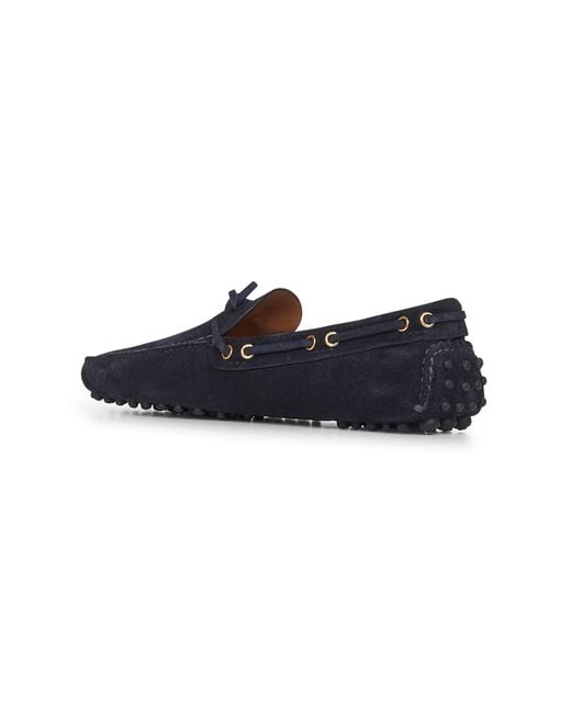 Car Shoe Blue The Original Suede Driving Shoes for men