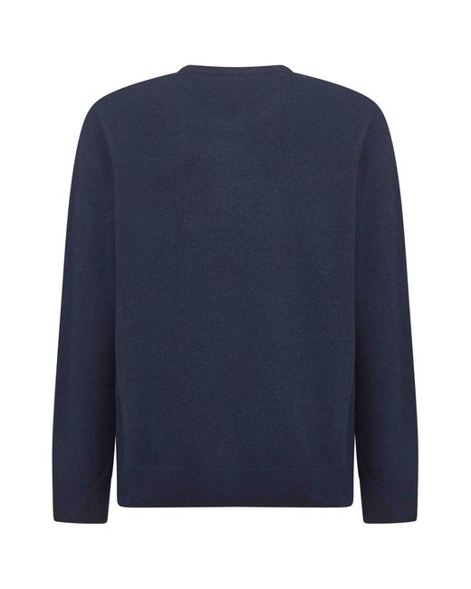 Mc2 Saint Barth Blue Heron Embroidered Sweater for men