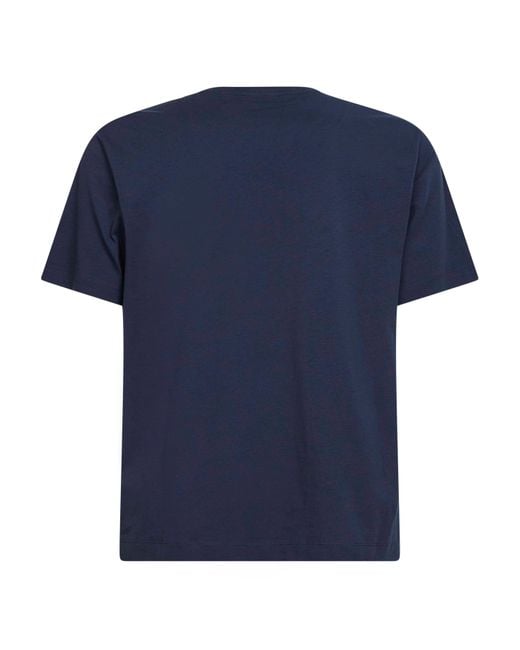 Dries Van Noten Blue Jersey Regular-Fit Crewneck T-Shirt for men