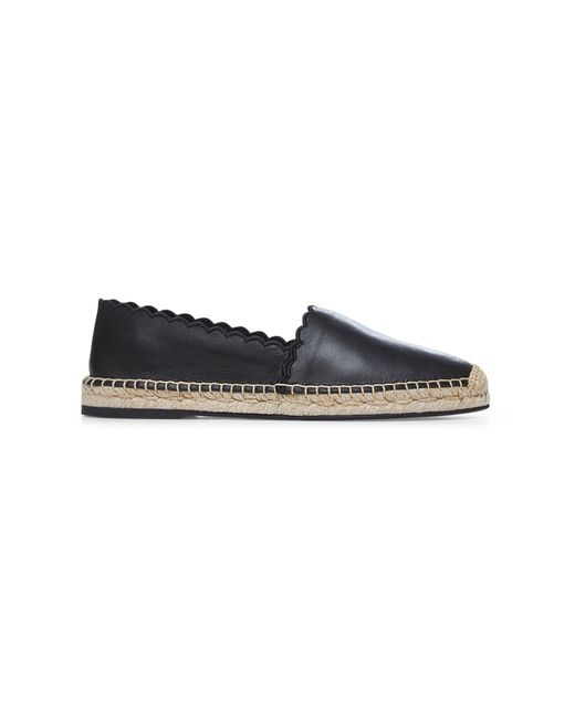 Chloé Blue Leather Espadrilles