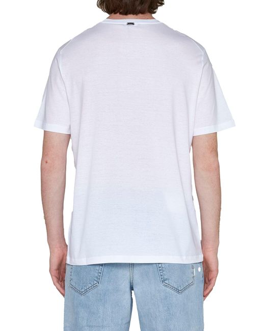 Herno White Superfine T-Shirt for men