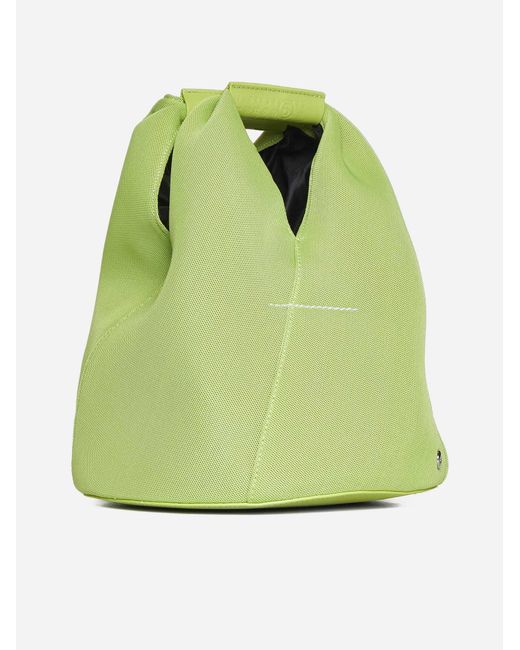 MM6 by Maison Martin Margiela Green Japanese Fabric Bucket Bag