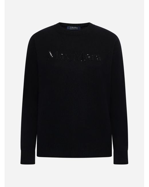 Max Mara Black Kassel Wool And Cashmere Sweater