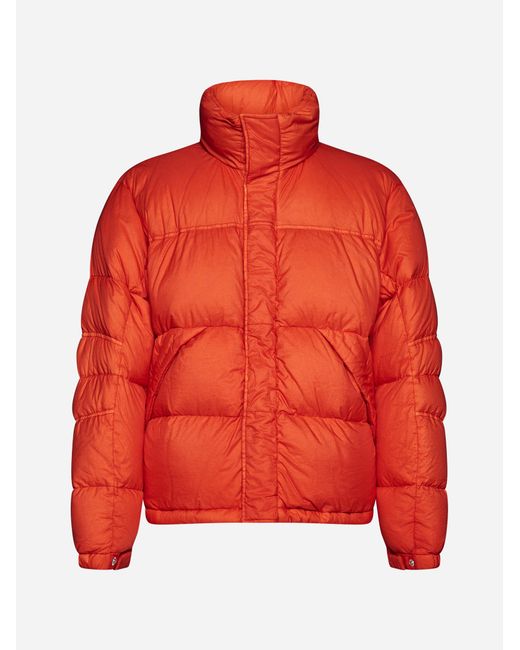 C.P. Company Aspen Quilted Nylon Down Jacket in Red for Men | Lyst