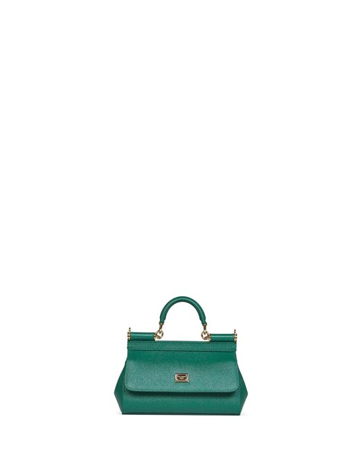 Dolce & Gabbana Green Emerald Mini Sicily Handbag
