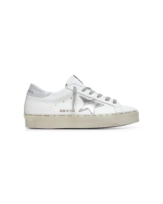 Golden Goose Deluxe Brand White Hi Star Sneakers