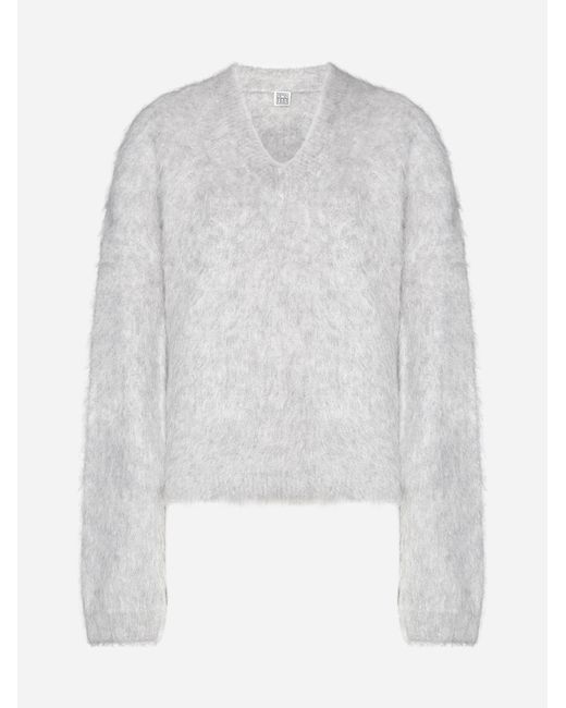 Totême  White Alpaca Blend Sweater