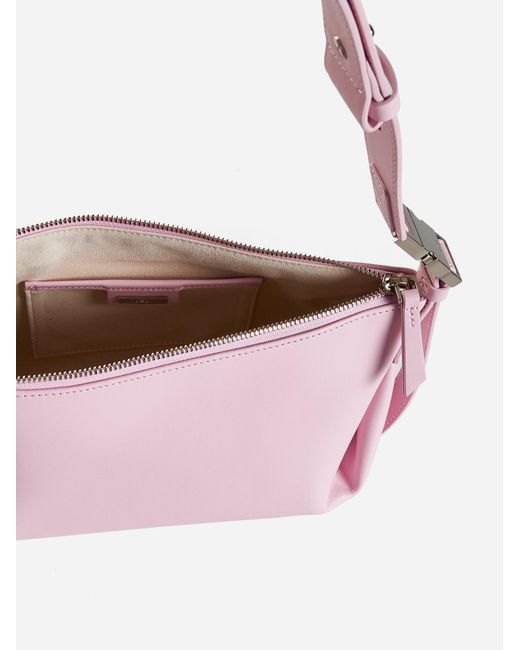 OSOI Pink Bean Twee Leather Bag