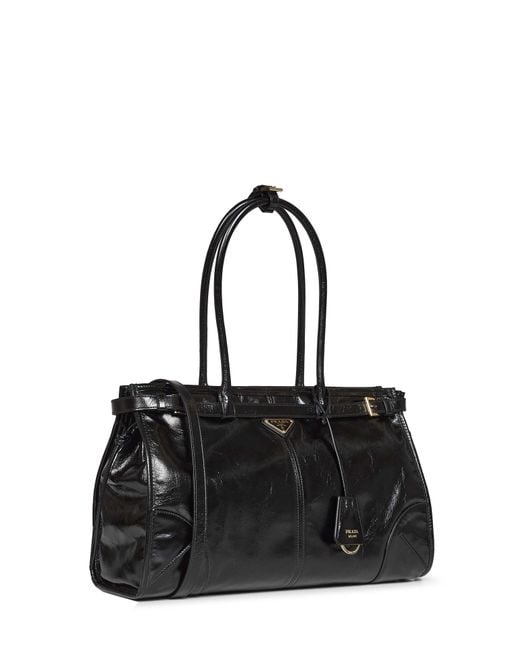 Prada Black Prada Bonnie Large Handbag