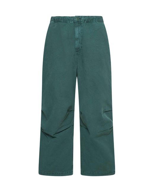 Carhartt Green Judd Hubbard Cotton Trousers for men