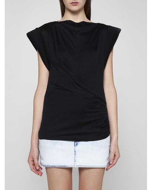 Isabel Marant Black Maisan Cotton T-shirt