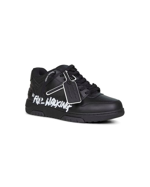 Sneakers Out Of Office "For Walking" Nere di Off-White c/o Virgil Abloh in Black da Uomo