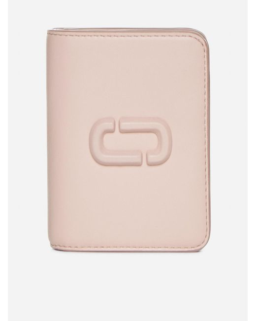 Marc Jacobs Natural The Mini Compact Leather Wallet