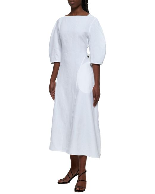 Abito Midi di Jil Sander in White