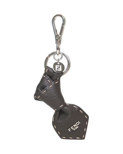 Fendi White Selleria Charm for men