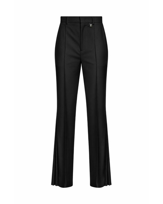 GIUSEPPE DI MORABITO Black Virgin Wool Flared Trousers
