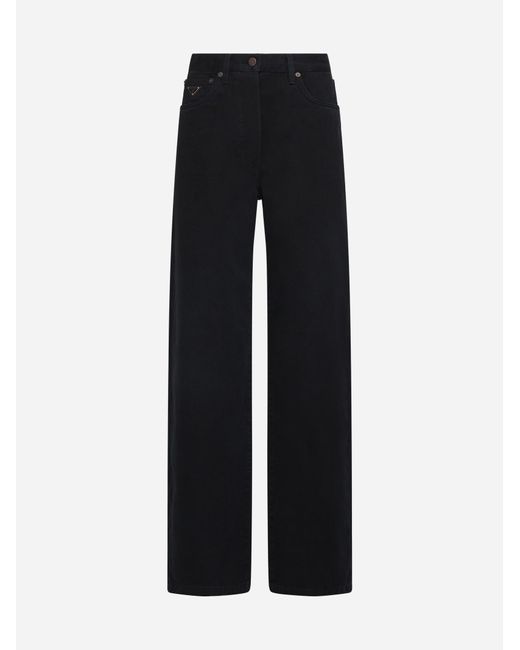 Prada Black Loose-fit Jeans