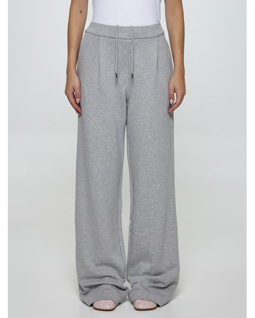 Dries Van Noten Gray Cotton Sweatpants