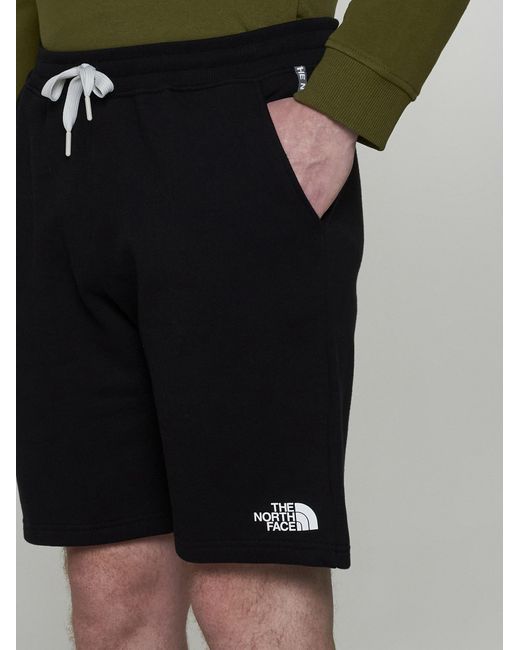 The North Face Black Zumu Cotton Shorts for men