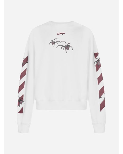 Off White c o Virgil Abloh Spider Arrows Hoodie in White for Men Lyst