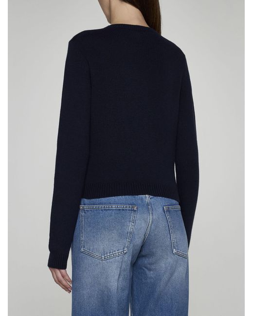 Gucci Blue Wool And Cashmere Sweater
