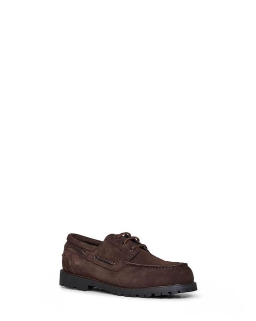 Studio Nicholson Brown Guston Coffee Suede Boat Shoes for men