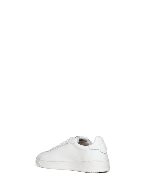 Autry White Leather Dallas Low Sneakers for men