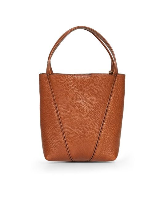 Chloé Brown Chloã Chloã Spin Small Tote Bag
