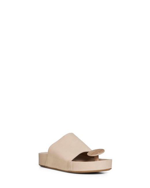Uma Wang Natural Leather Round Thong Sandals