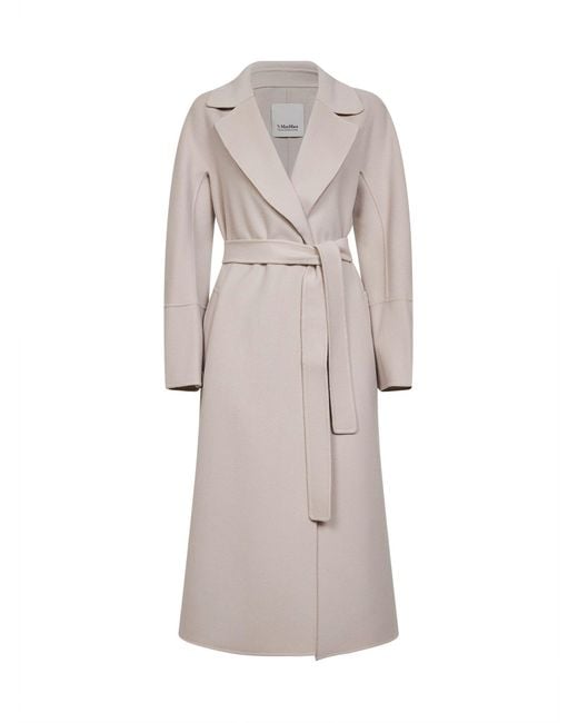 Max Mara Natural Long Wrap Coat