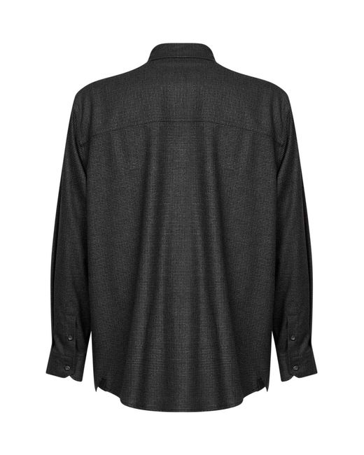 DARKPARK Black Keanu Houndstooth Print Shirt for men