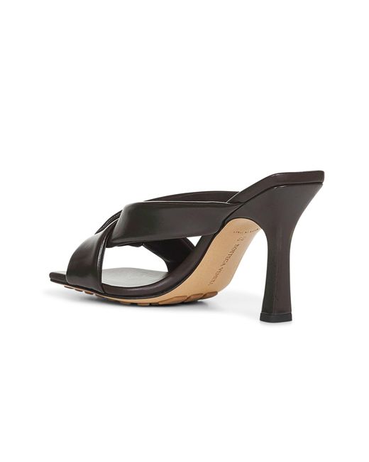 Bottega Veneta Black Shiny Calf Leather Riva Mules