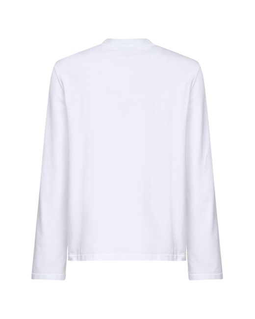 T-Shirt La Maglietta A Maniche Lunghe Gros Grain Bianca di Jacquemus in White da Uomo