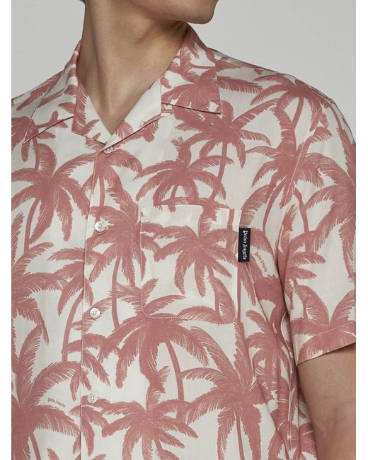 Palm Angels Pink Shirts for men