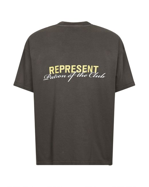 T-Shirt Patron Of The Club di Represent in Gray da Uomo