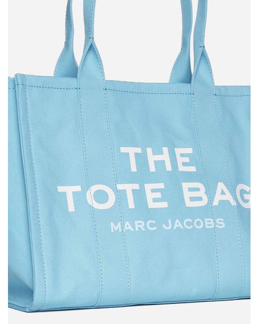 Marc Jacobs Blue The Large Tote Cotton Bag