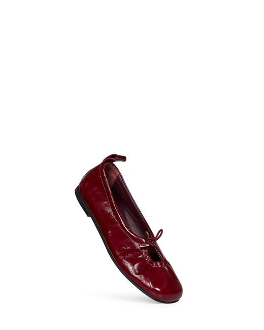 Alohas Red Burgundy Patent Leather Rosalind Ballet Flats