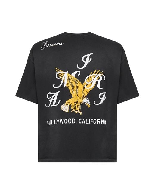 Amiri Black Eagle Oversized T-Shirt for men